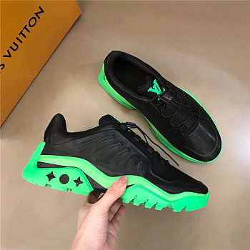 Louis Vuitton Millenium sneaker Black Green Sole