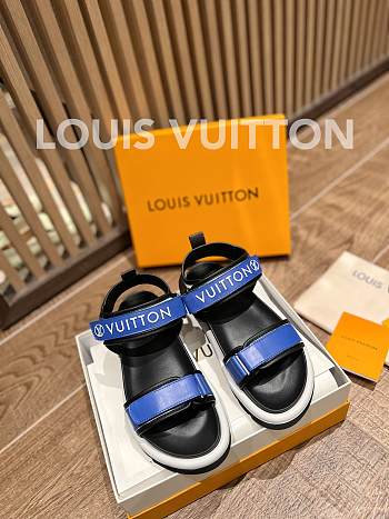 Louis Vuitton Pool Pillow flat comfort sandal Blue