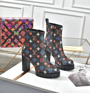 Louis Vuitton Silhouette ankle boot Monogram color multi