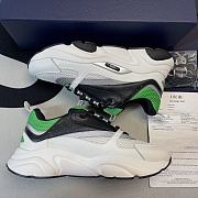 Dior B22 Sneaker White and Green with Black 3SN231YKA_H066 - 1
