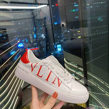 Valentino Garavani Open Sneaker VLTN logo print White Red