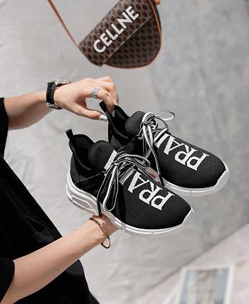 Prada Knit sneakers Black White