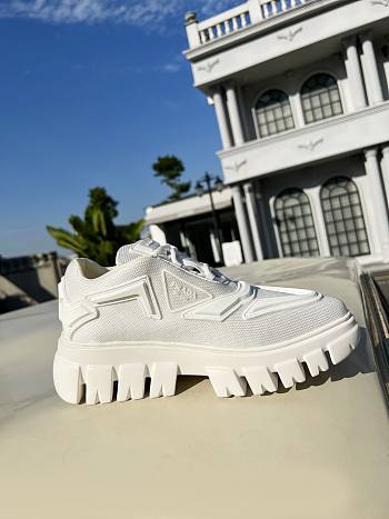 Prada Cloudbust Thunder Technical Fabric Sneakers White