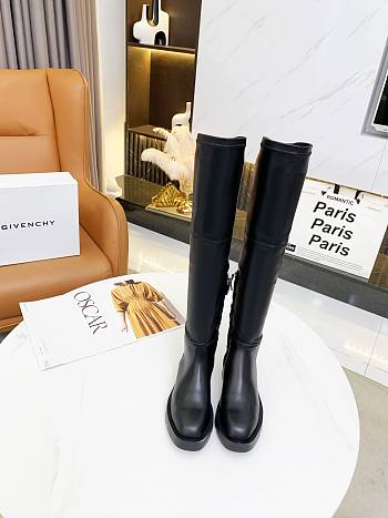 Givenchy Squared Thigh Boots Black