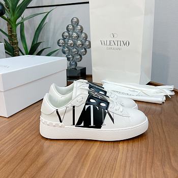 Valentino Garavani Open Sneaker with VLTN logo print White Black
