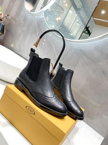 TOD'S BOOTS LEATHER IN BLACK TD416407290