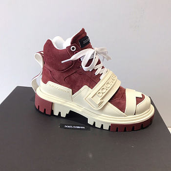 Dolce & Gabbana high sneaker red and white