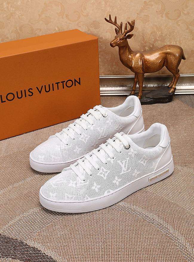 lv luxembourg sneaker white