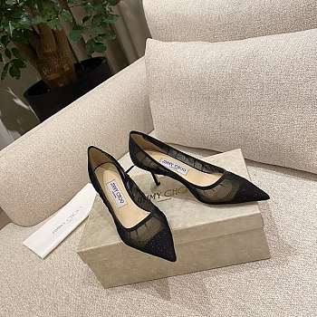 Jimmy choo 'romy' patent leather & pvc Heels