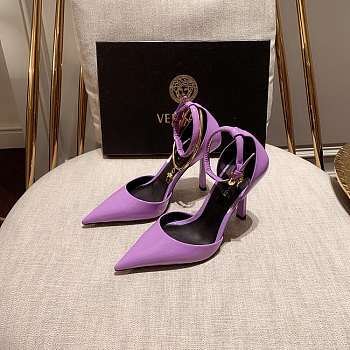 Versace Safety Pin Pumps Purple
