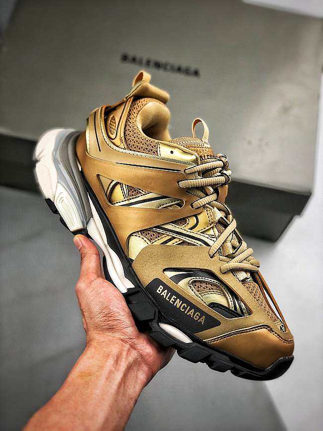 balenciaga track 2 gold