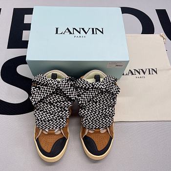 Lanvin Leather Curb Black Brown