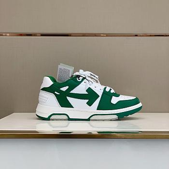 OFF-WHITE Out of Office Low Top Green Dirty White OMIA189R21LEA001