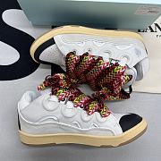 Lanvin Leather Curb White Black  - 6