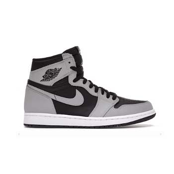 Air Jordan 1 Retro High Black White Light Smoke Grey 555088-035