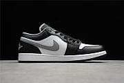 Air Jordan 1 Low Black White Grey - 553558-040 - 5