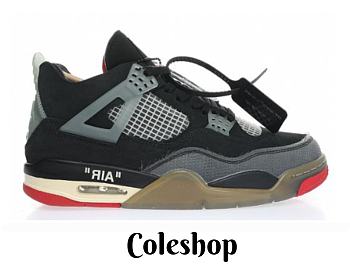 Air Jordan 4 Off White Retro SP Sail Bred  CV9388-001
