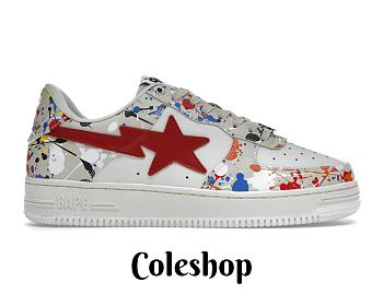 A Bathing Ape Bape Sta Paint Beige 001FW12010091