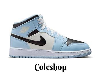 Air Jordan 1 Mid Ice Blue 555112-401