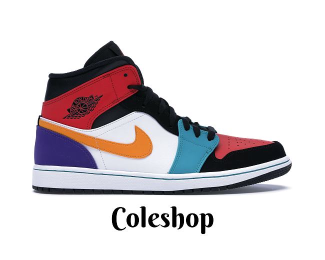 Air Jordan 1 Mid Bred Multi-Color  554724-125 - 1