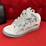 Lanvin Curb Sneaker White Grey - 5