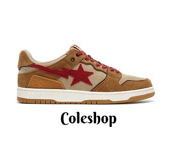 A Bathing Ape Sk8 Sta Wheat Red 001FWG701030X