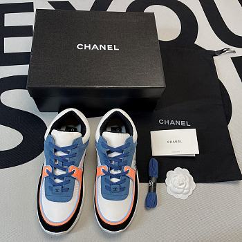 Chanel Low Top Trainer CC White Navy (Women's) G34360 Y53536 C0227