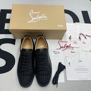 Christian Louboutin Louis Junior Spikes Flat Black 1130573CM53