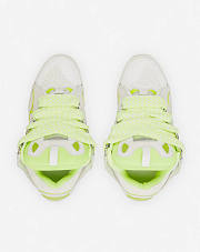 Lanvin Leather Curb Sneakers White Yellow FM-SKRK11-DRAP-P2300F839 - 3