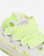 Lanvin Leather Curb Sneakers White Yellow FM-SKRK11-DRAP-P2300F839 - 2