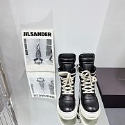 Rick Owens Strobe Geobasket High Black Milk RU02B2894-LPO - 1