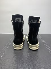 Rick Owens Leather High Top Black Cream RU01B1890 - 3