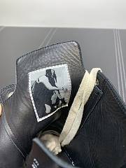 Rick Owens Leather High Top Black Cream RU01B1890 - 2