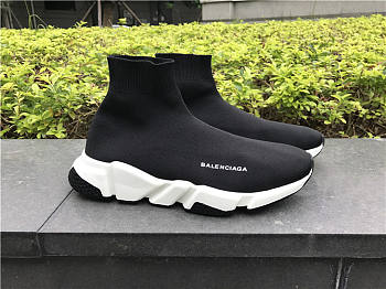 Balenciaga Speed Trainer Black White 645056W2DBQ1015