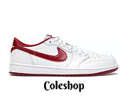 Air Jordan 1 Retro Low White Varsity Red 705329-101 - 1
