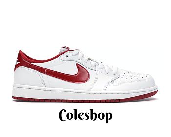 Air Jordan 1 Retro Low White Varsity Red 705329-101