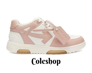 OFF-WHITE Out Of Office Low Tops White Pink OWIA259S22LEA0010130
