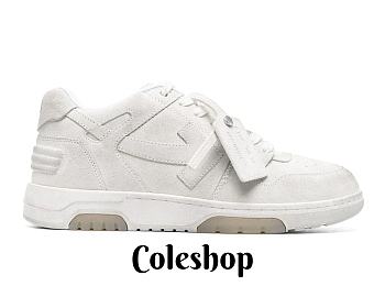 OFF-WHITE Out of Office Low Tops Vanilla White Suede OMIA189S23LEA0110101