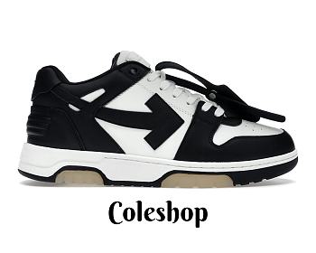 OFF-WHITE Out Of Office Low Tops White Black White OMIA189C99LEA0011004