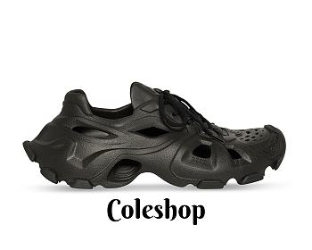 BALENCIAGA HD LACE-UP SNEAKER IN BLACK 702416W3CES1000