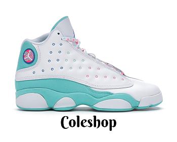 Air Jordan 13 Aurora Green Pink 439358-100