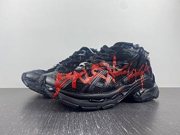 Balenciaga Runner Graffiti Black Red 677403W3RBQ1060