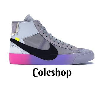 Nike Blazer Mid Off-White Wolf Grey Serena Queen AA3832-002