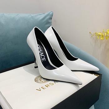 Versace Pin-Point Pumps White