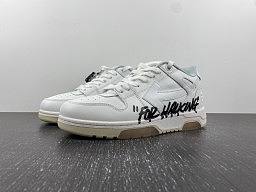 OFF-WHITE Out Of Office OOO Low Tops For Walking White Black OMIA189R21LEA002-0101