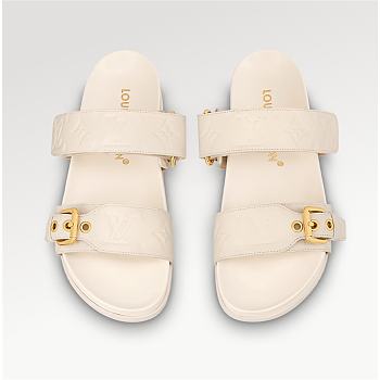 Louis Vuitton Bom Dia Flat Comfort Mule Ivory 1ABVNY