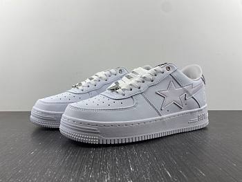 A Bathing Ape Bape Sta Low Patent White 1G30191010-WH