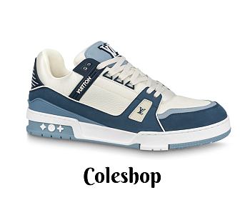 LV Trainer Sneaker Blue 1ABLUR