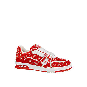 Louis Vuitton Trainer Sneaker Red 1ABFSV