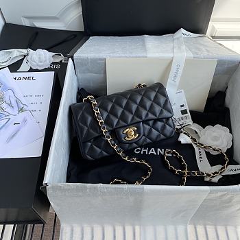 Chanel Shoulder Bag New Mini 1116 Black (Gold Wire)